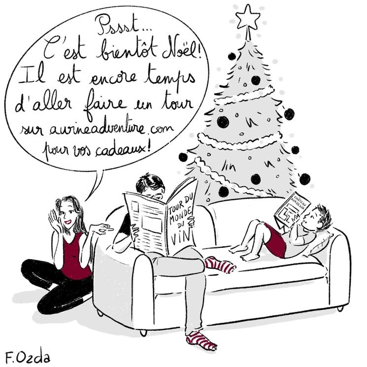 dessin vin noel