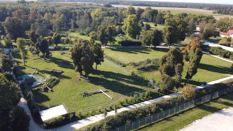 vue aerienne du zoo de lumigny