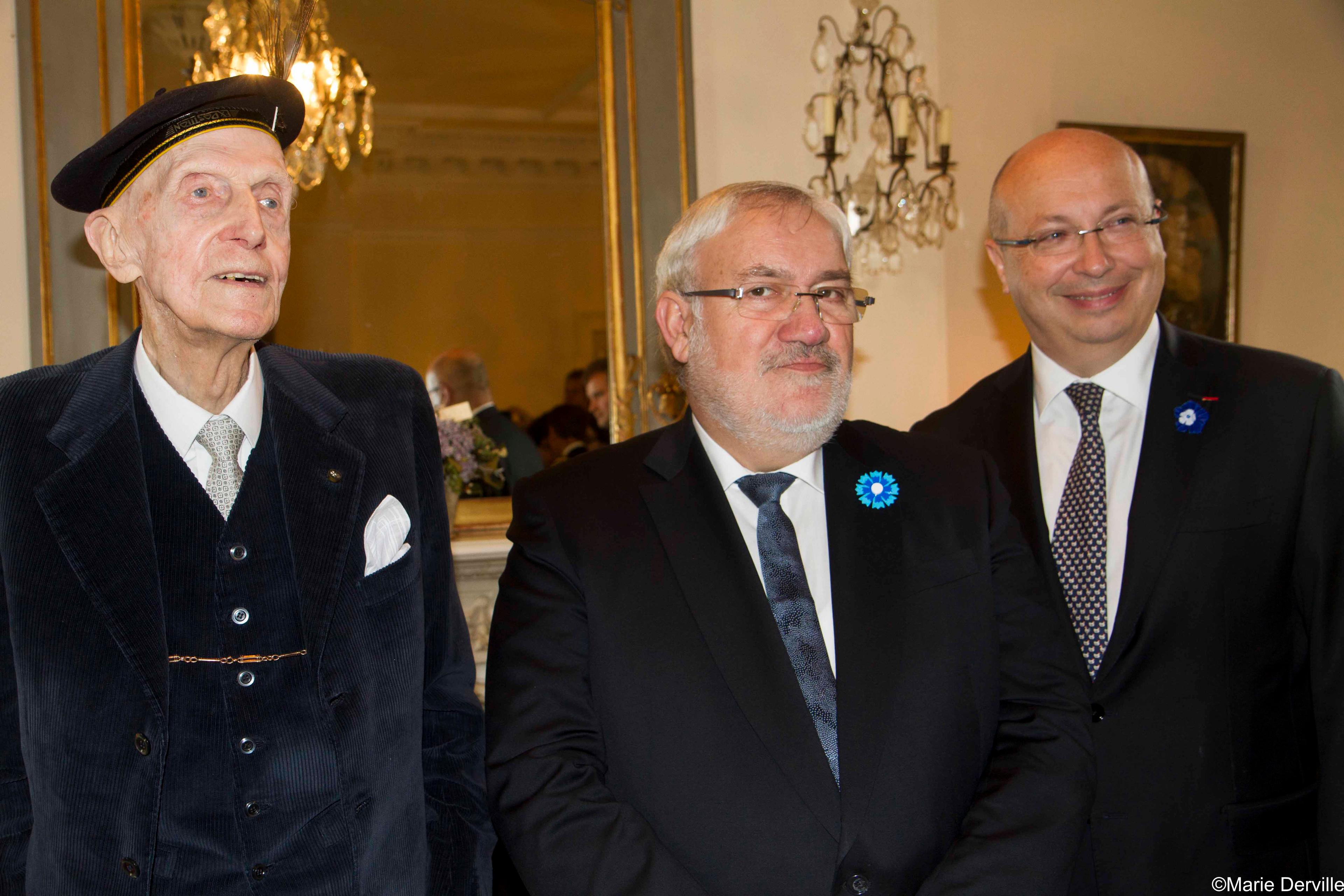 Sir John Leslie, Jean-Marc Todeschini, Jean-Pierre Thebault (Ambassadeur de France en Irlande)