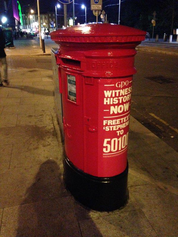  boîte aux lettres rouge à Dublin