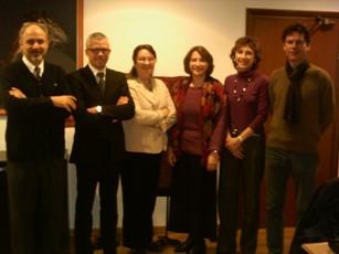 Le proviseur et une partie de l'équipe impliquée dans les projets solidaires