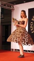 La robe gagnante du défilé de mode (photo LPJ) 