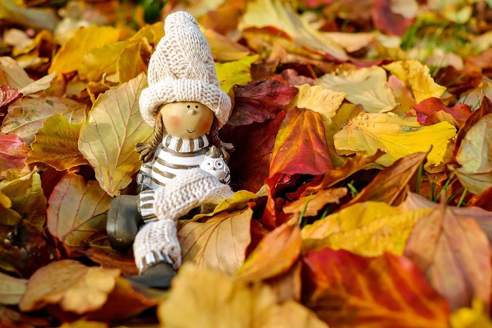 activités, automne, feuilles, bricolage