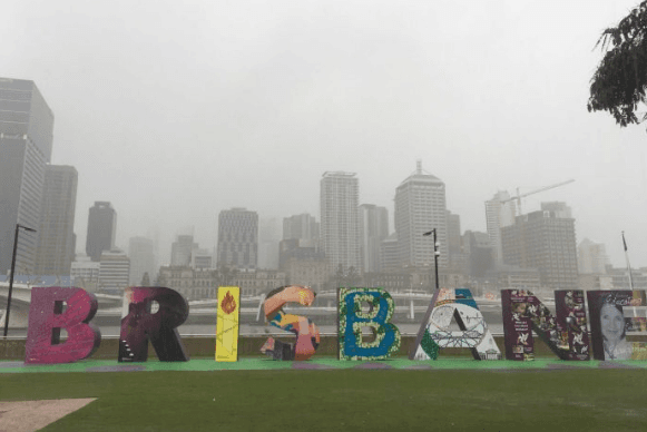 Brisbane sous la pluie