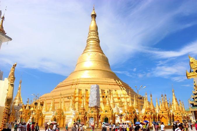 Pagode Shwedagon en Birmanie