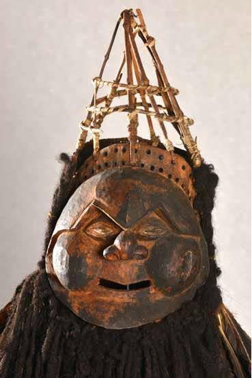 Détail d’un masque de deuil