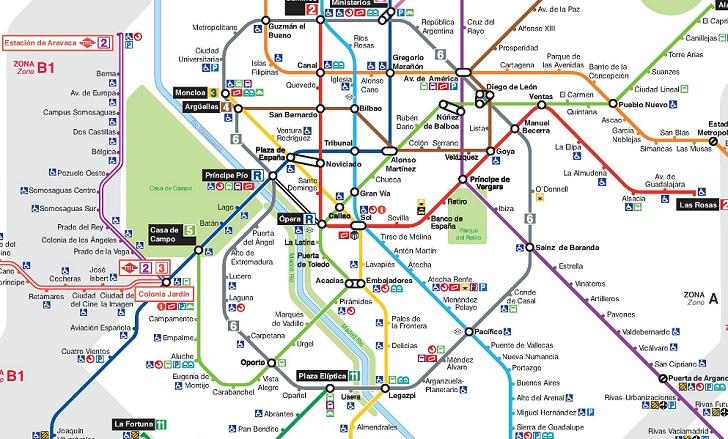 plan métro madrid