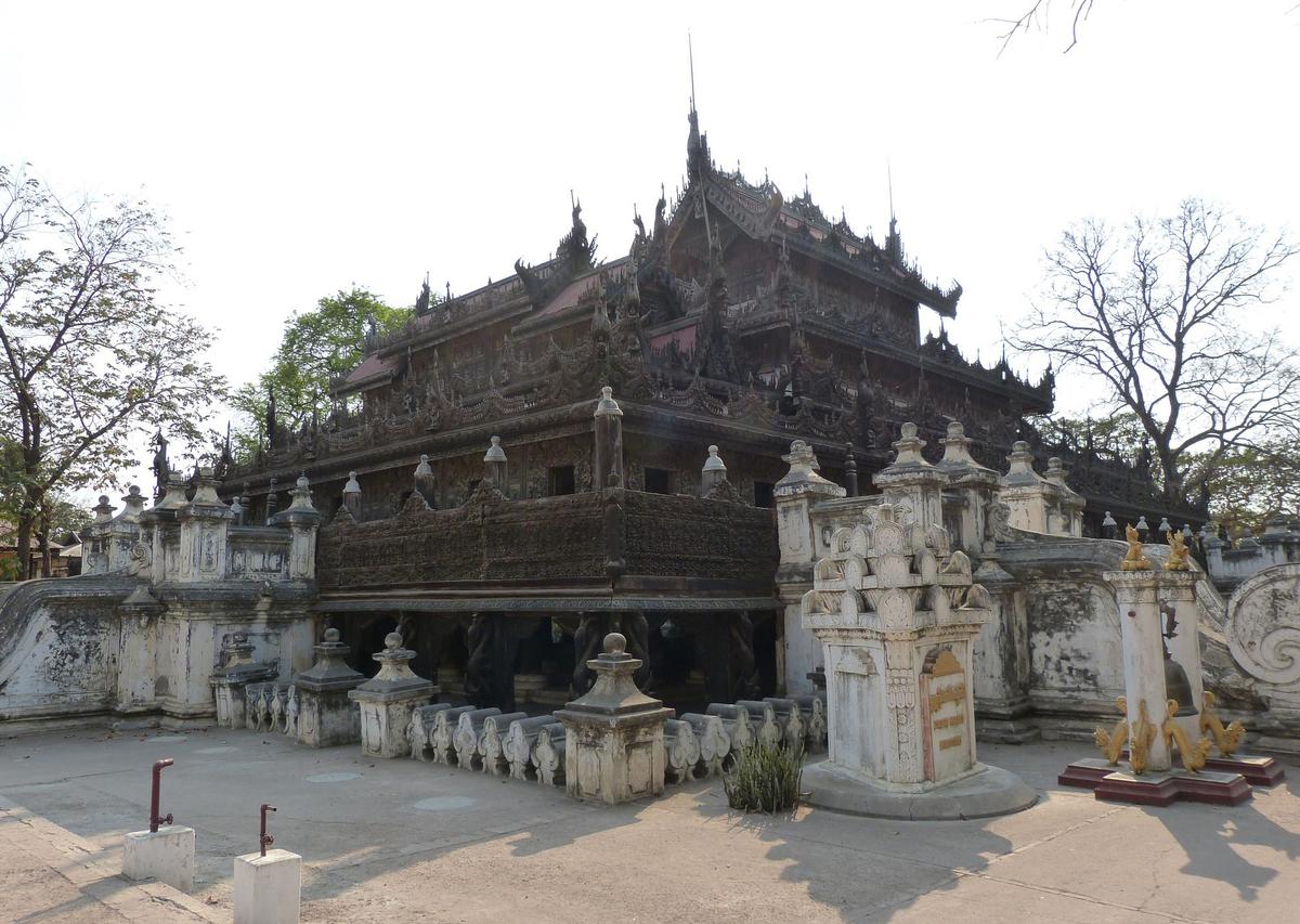 monastère Shwe Nan Daw Kyaung Mandalay
