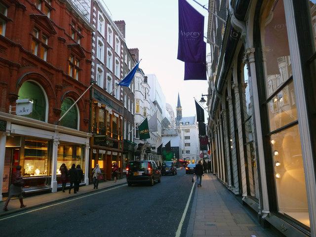 new bond street - londres - commerce - cher - loyer - luxe