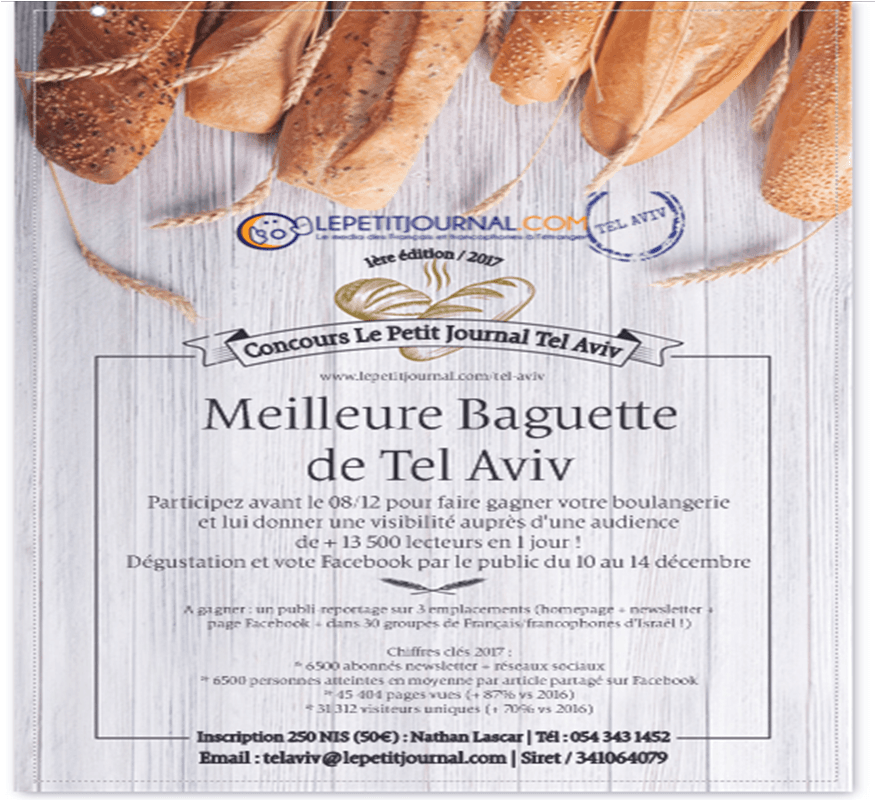 1ère édition du concours de la meilleure baguette