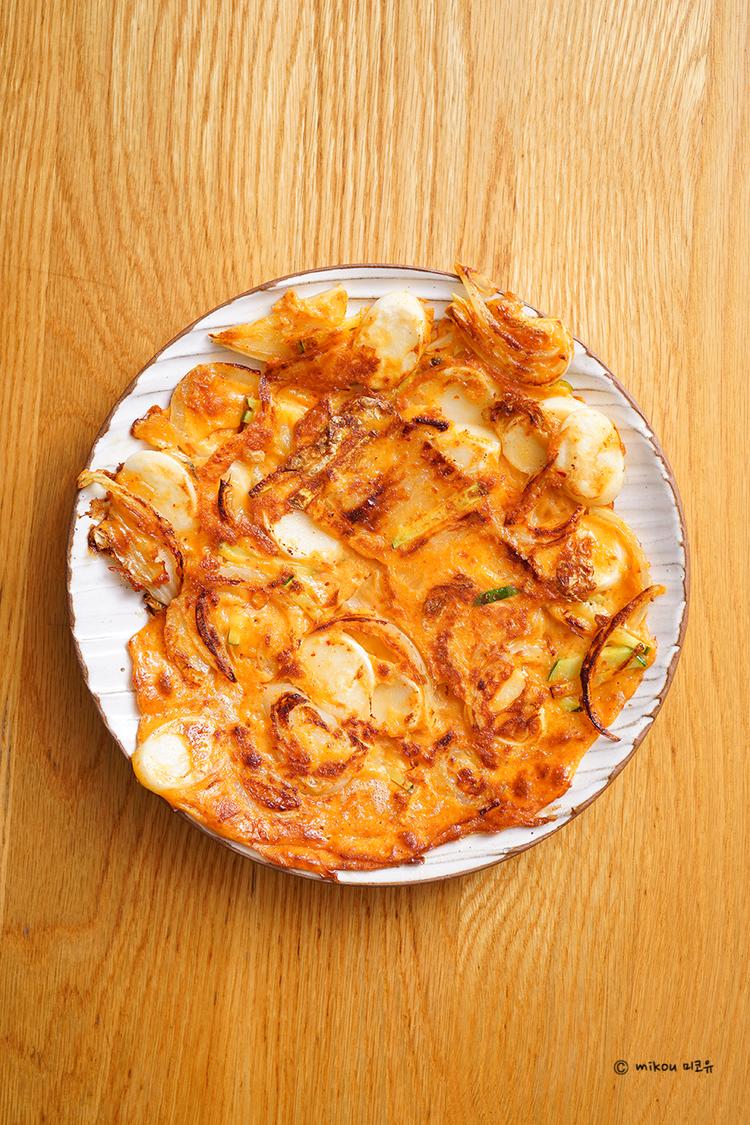recette jeon kimchi légumes oeufs plat coréen cuisine séoul coréenne viande sauce soja tteok gâteau de riz