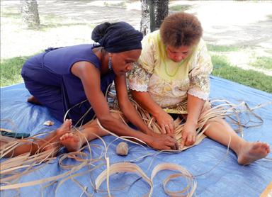 natte de bonjour symbole Kanak Nouvelle-Calédonie