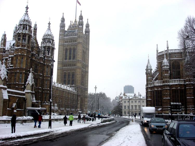 londres - neige - parlement - météo