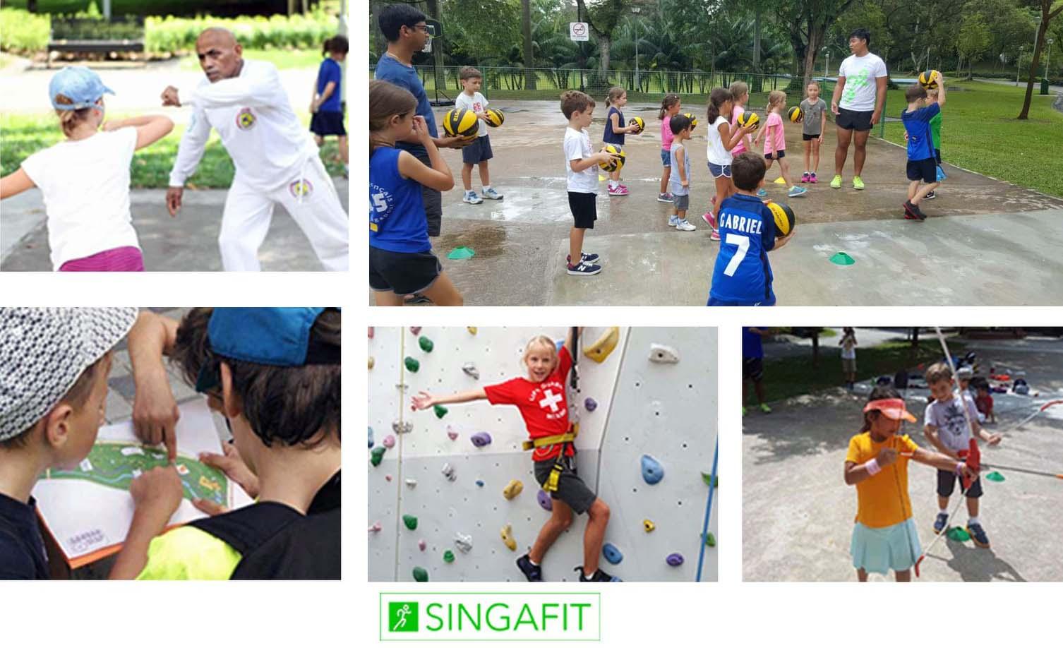 Singafit camps multi-sports de 4 à 11 ans Singapour