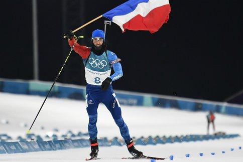 Avec 3 médailles d’or remportées lors de cette olympiade, le biathlète Martin Fourcade est l’une des figures de ces jeux. ©Reuters