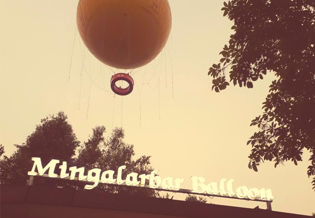 Faire du ballon à Yangon