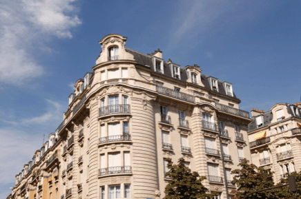 Paris, appartement, bâtiment -des murs à Paris