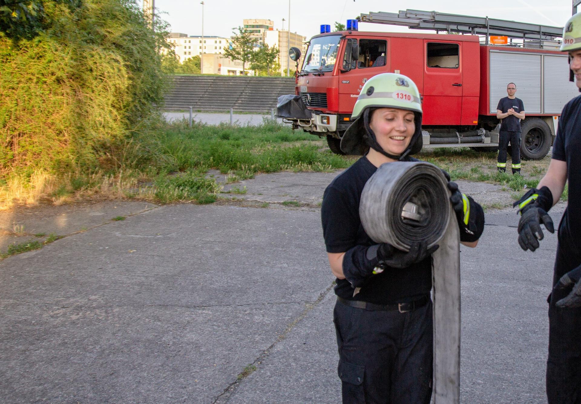 Coline Jégoux, pompier Berlin