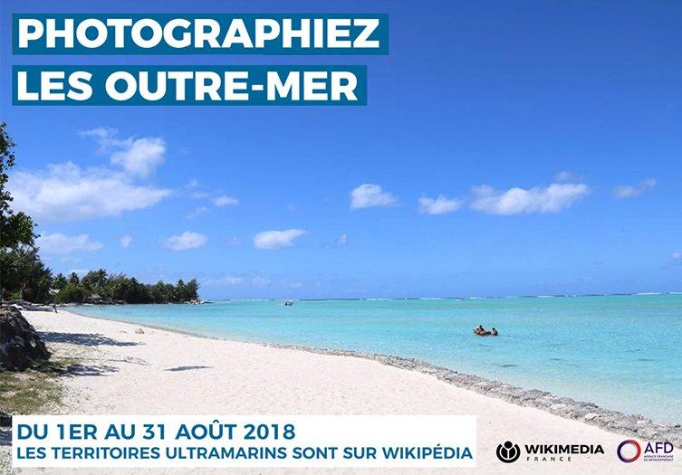 Du 1er au 31 août 2018, Wikimédia France, le ministère des Outre-mer et l’Agence française de développement organisent un grand concours photographique.
