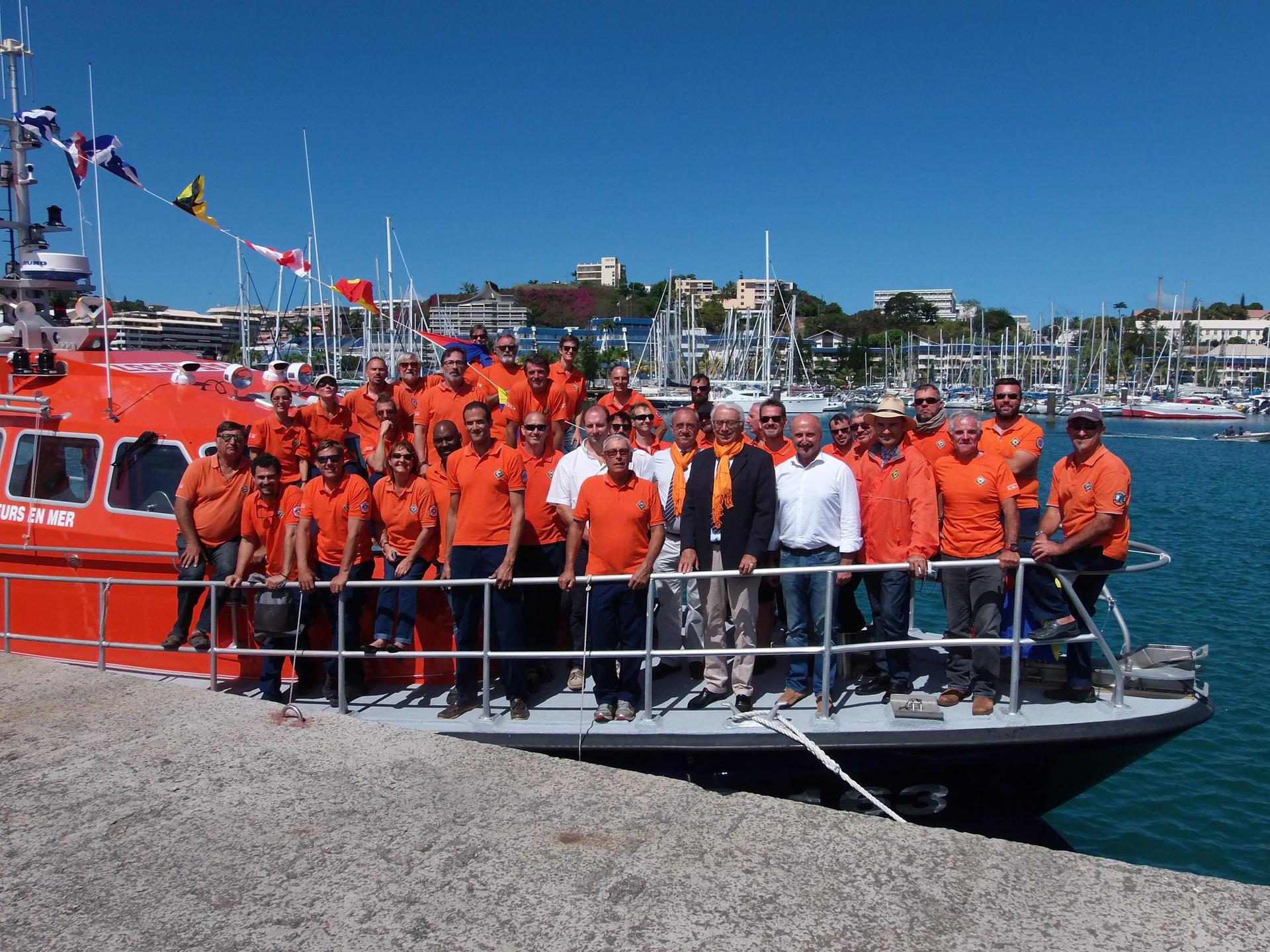Le samedi 25 août 2018 la Nautile, nouvelle vedette de la SNSM Nouméa, a été bénit par Monseigneur Michel-Marie CALVET