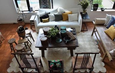 Mobilier chinois restauré antiquité Lumen décoration Hong Kong