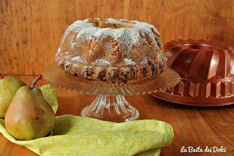 Gâteau Bundt Poires Chocolat