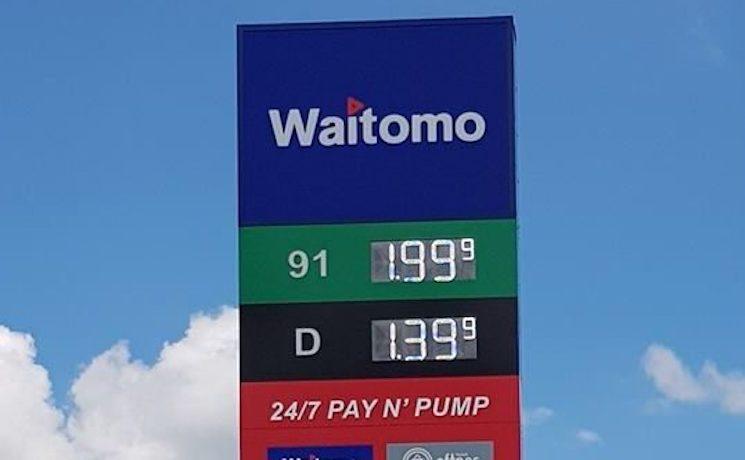 Prix réduit essence Waitomo