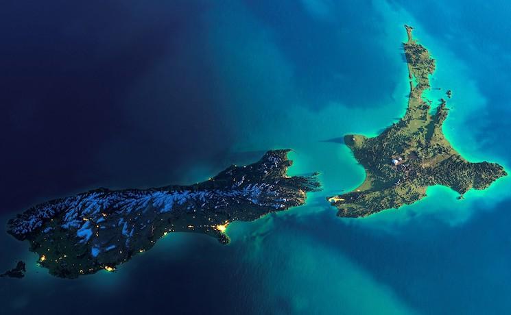 îles nouvelle-zélande nord et sud