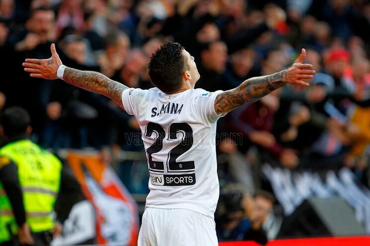 santi mina auteur d'un doublé