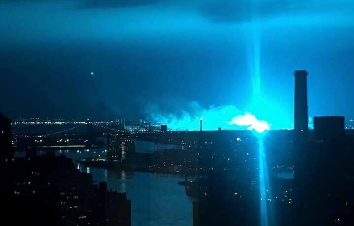 Lumière bleue à New York