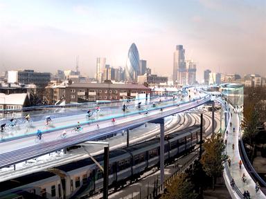 Londres pistes cyclables développement