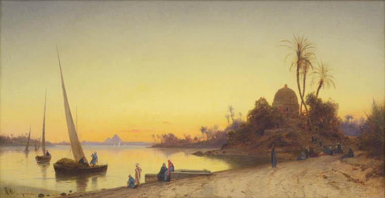 8 Hermann Corrodi_Sunset bythe Nile OF2 1 Mb