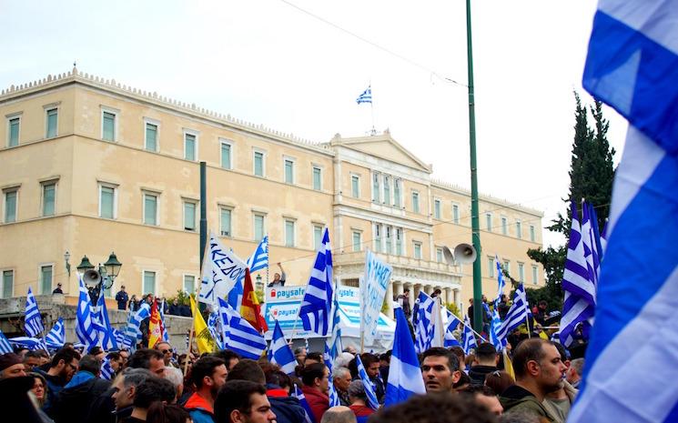manifestation Macédoine
