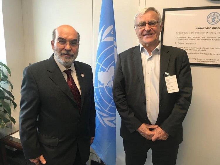 Le Maire de Valencia Joan Ribo avec José Graziano da Silva