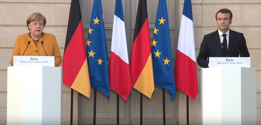 Merkel et Macron - Séance de travail rafraichissante à l'Elysée