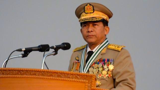 Interview du général Min Aung Hlaing avec une agence de presse nippone en Birmanie