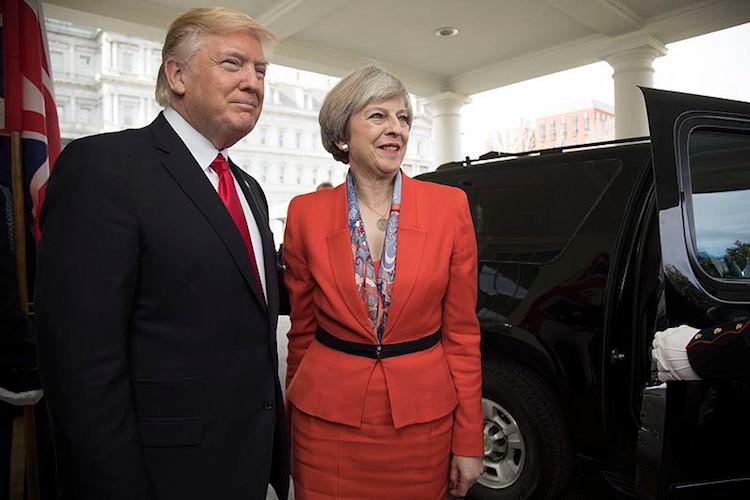 Donald Trump visite à Londres décembre 2019 OTAN 70e anniversaire Theresa May