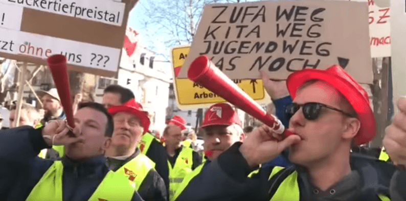 SÜDZUCKER – Ils viennent de France pour manifester à Mannheim