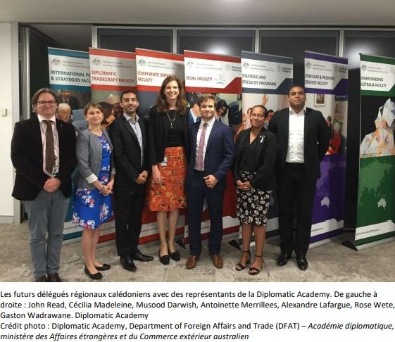 Délégués calédoniens en formation à Canberra Australie