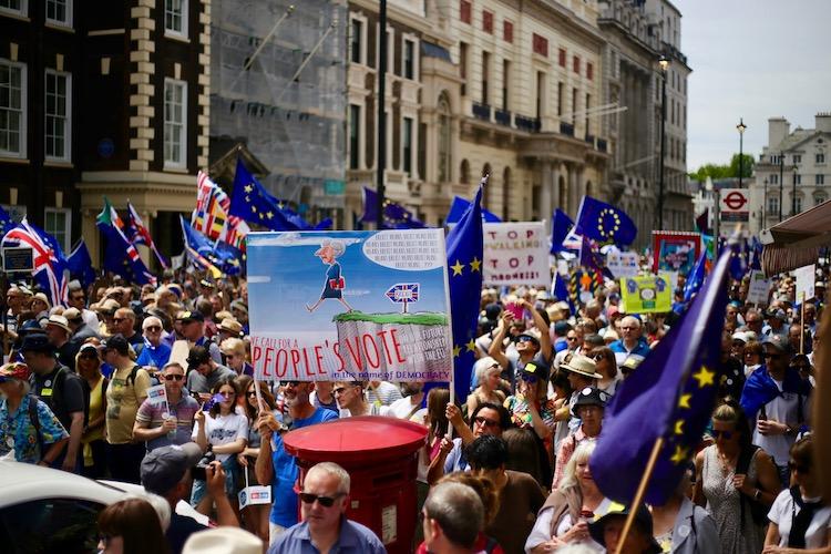 People's Vote Marche Brexit 23 mars Royaume-Uni Londres Politique second référendum