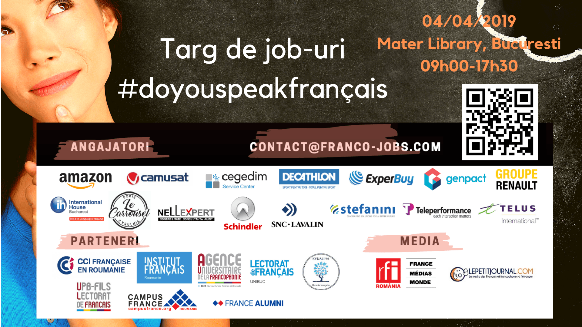 Targ de job-uri #doyouspeakfrançais- facebook event cover