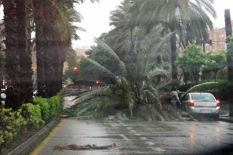 Tempête avril 2019 Valencia Valence en Espagne