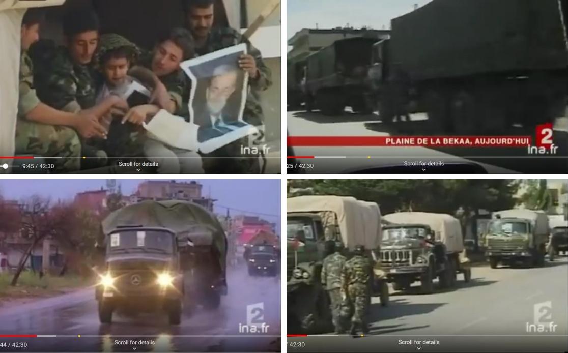 photo, armée syrienne 26 avril 2005 INA