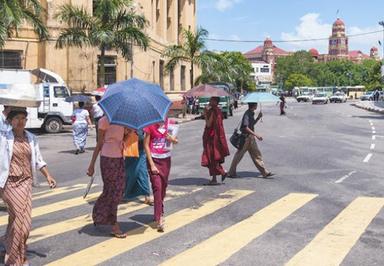 30 000 kyats d’amende pour les piétons hors des clous en Birmanie