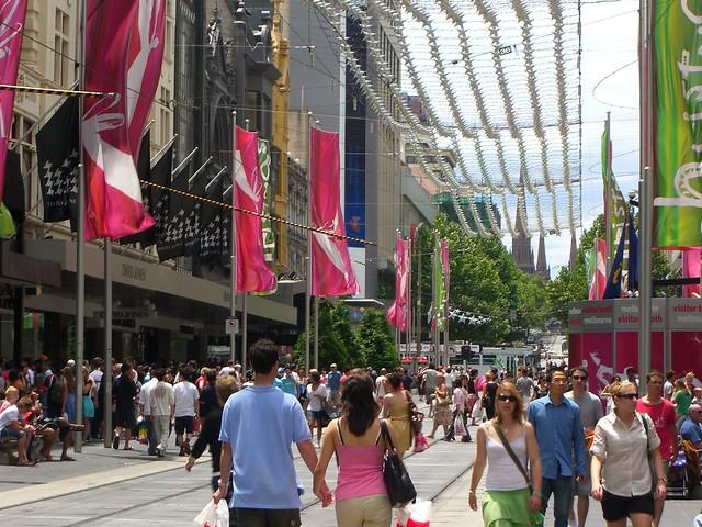 zone piétonne vote conseil municipal melbourne elizabeth street