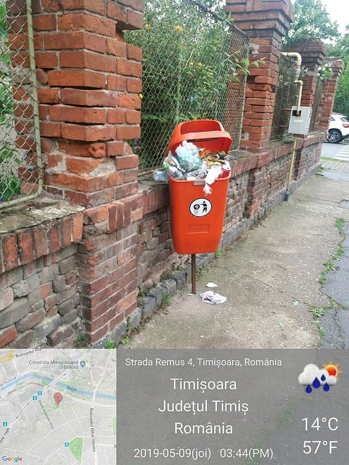 timisoara mairie amende ordures dans la rue roumanie