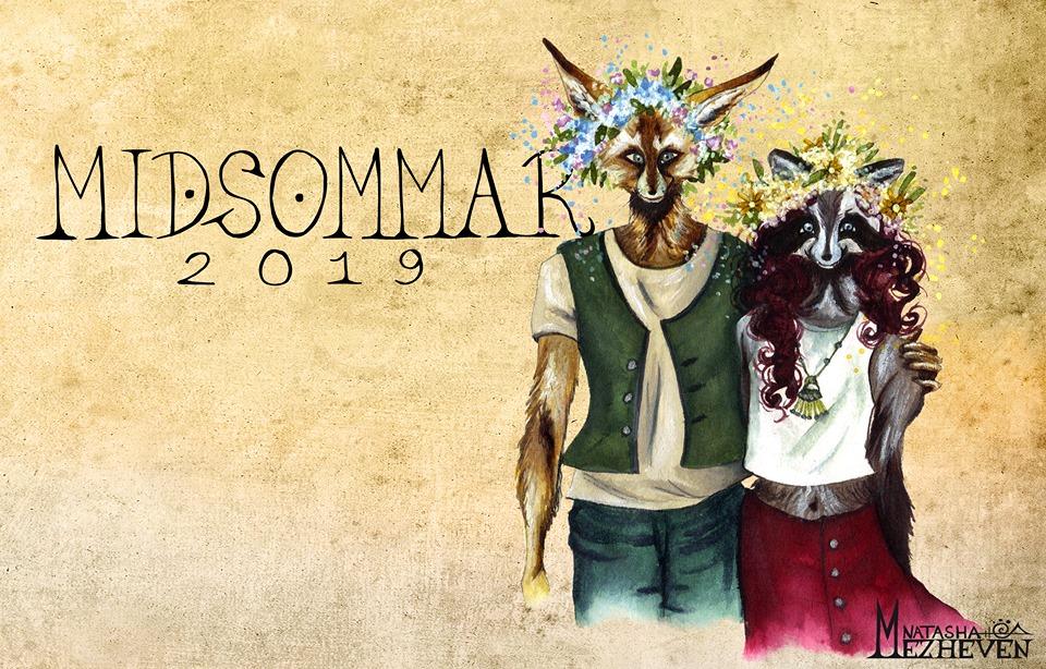 midsommar illustration suède