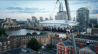 Londres restaurant suspendu grue London in the Sky