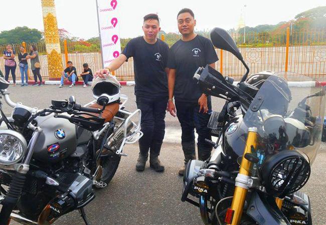 Deux motards birmans vont traverser la moitié du globe