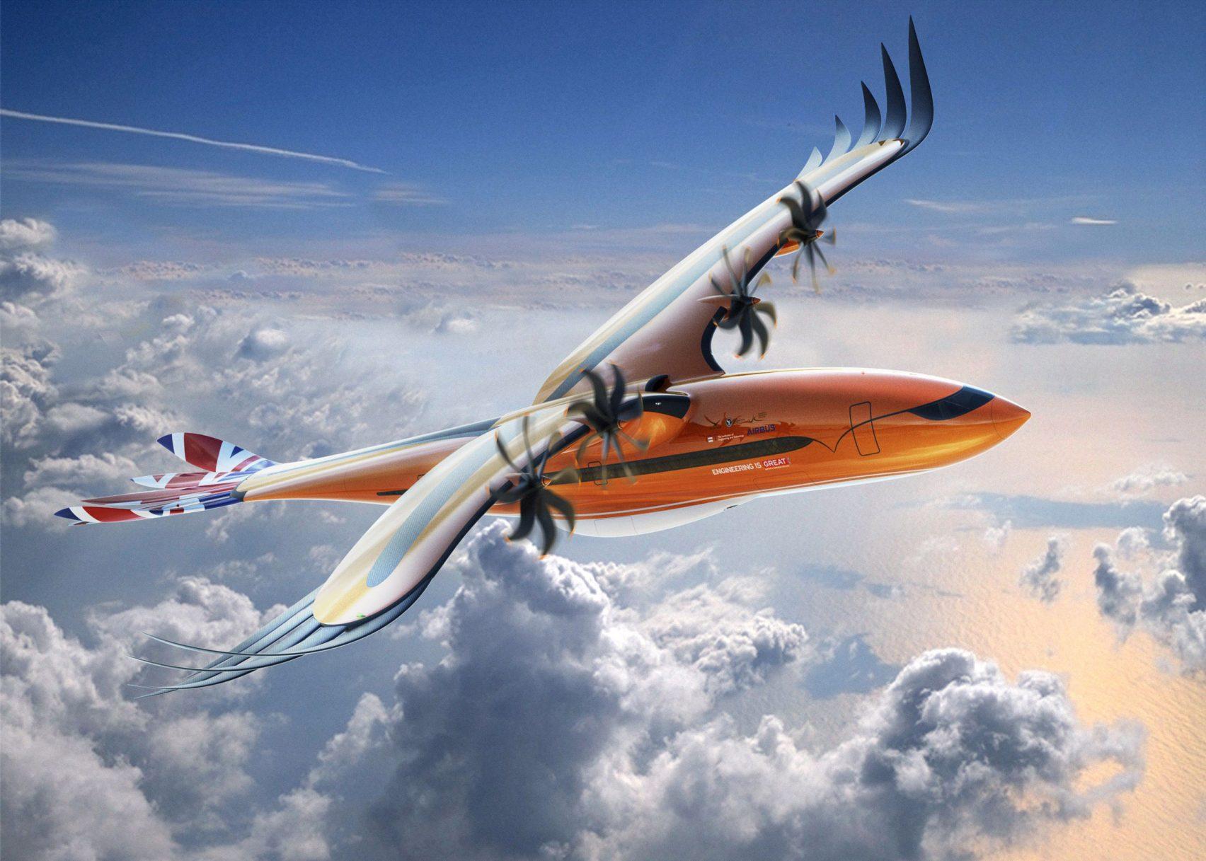 avion airbus concept oiseau de proie angleterre